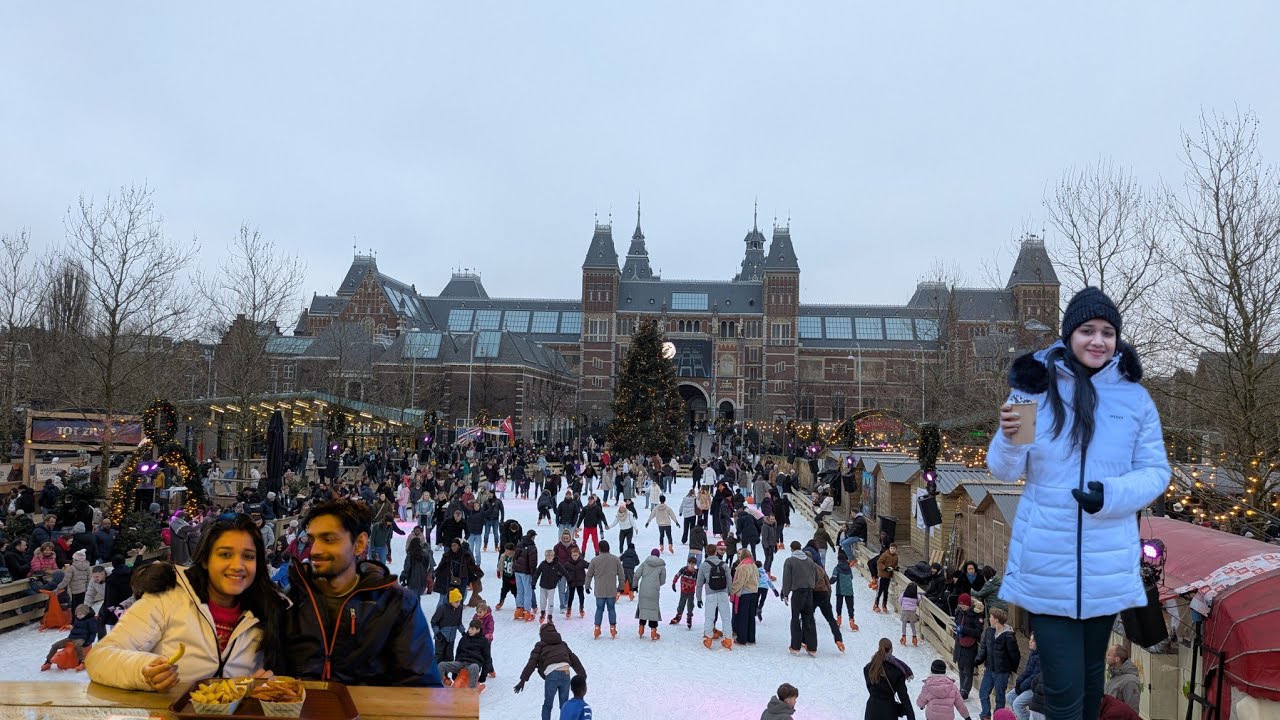 আমস্টারডাম শহর ঘুরে দেখলাম খ্রিস্টমাস নিউ ইয়ারে সময় পুরো শহর রাতের অন্ধকারে আলোর রোশনাই কেমন লাগে?