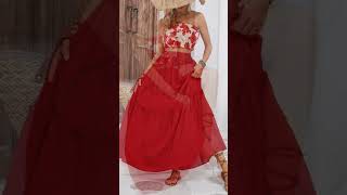 Conjunto de falda larga y top de tubo floral, ropa de mujer en tendencias y moda tienda online