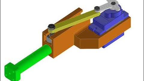 Linear motion animation with MG90s servo.
