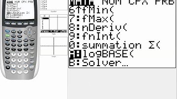 Summation on TI-84 Calc