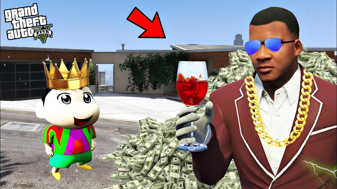 GTA 5 : FRANKLIN AND SHINCHAN COMPLETED CHALLENGES TO BECOME RICH