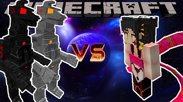 MECHAGODZILLA & BLACK MECHAGODZILLA VS DAKI - MINECRAFT 1.16.5 (MOB BATTLE)