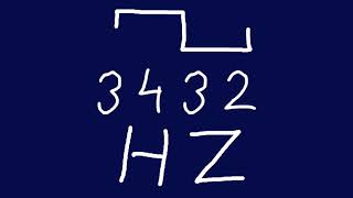 3432 hz square