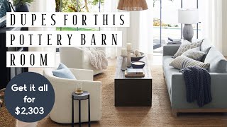 Pottery Barn dupes save 16K+ on this room!