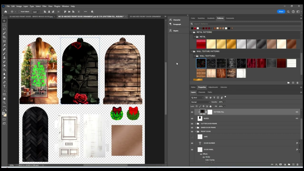 HOW TO EDIT & USE HALE BOUND'S 3D ARCHED FRONT DOOR DIGITAL TEMPLATE