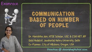 Communication Based on Number of People: Intra & Interpersonal (Phatic, Personal & Intimate), Group