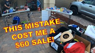 I LEFT MONEY AT THIS GARAGE SALE