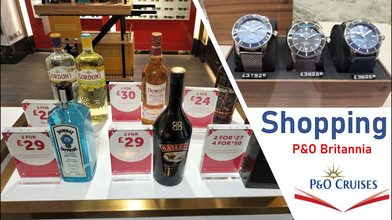 p&o cruises duty free tobacco prices 2024 pdf P&O Duty Free and shopping walk though