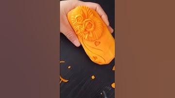 Nghệ thuật cắt tỉa hoa quả,cắt tỉa hoa trên bí #dụngcụtỉahoa #diy #art #shorts