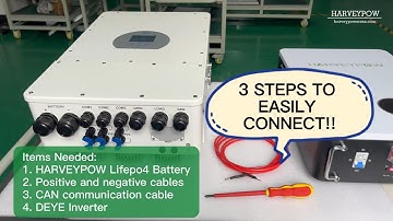 Connection of DEYE Inverter to HARVEYPOW Lithium Battery!