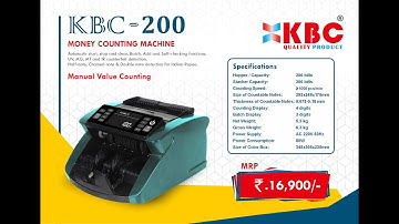 KBC MONEY COUNTING MACHINE