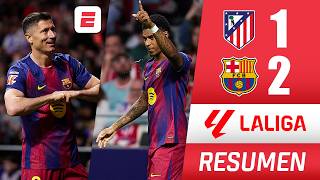 Barcelona played a fantastic match, beating Atlético de Madrid 2-1 and are now firmly in first pl...