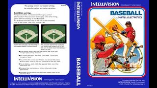 Major League Baseball Intellivision (Mattel Electronics) 1978-1980 Actualización