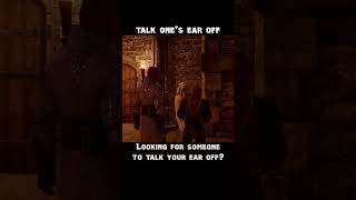 talk one's ear off — Dragon age : Inquisition dialogue scene