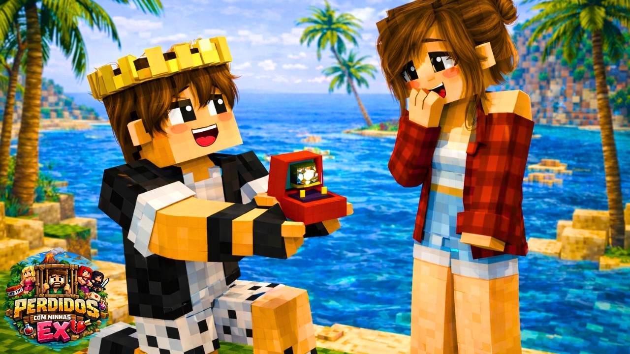 PERDIDOS NA ILHA #4 - VIDOTI PEDIU A AMIGA DA CLARA EM NAMORA!!!