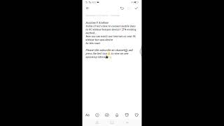 How to use mobile data on PC without hotspot device screenshot 5