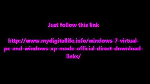 windows xp mode direct download