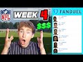 Madden Simulation Picks My Fantasy Team Week 4!