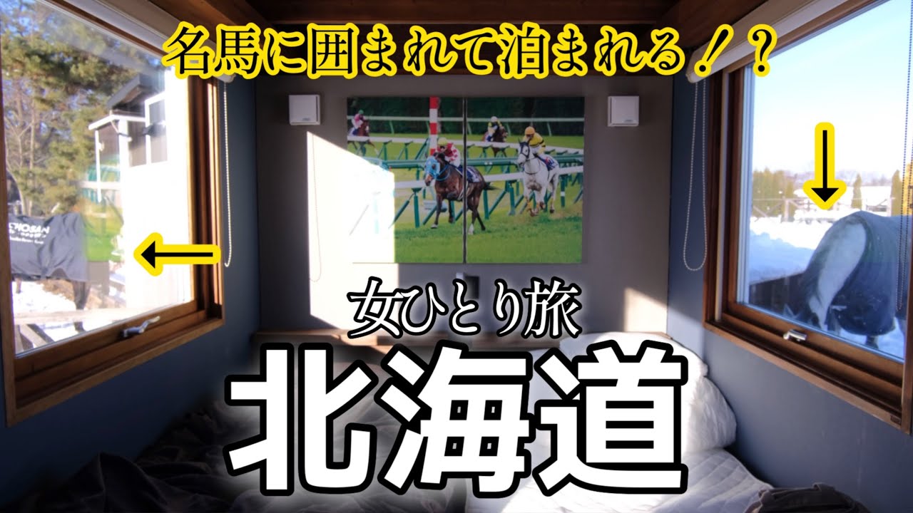 【女一人旅】名馬と雪原に泊まる最高宿。猫にシマエナガにグルメに！社畜の癒し旅【北海道/Yogiboヴェルサイユリゾートファーム】