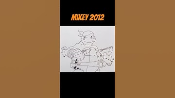 How To Draw Mikey | TMNT 2012  #shorts #drawing #tmntdrawing #tmnt
