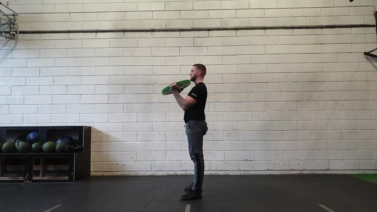 Goblet Squats With Plate