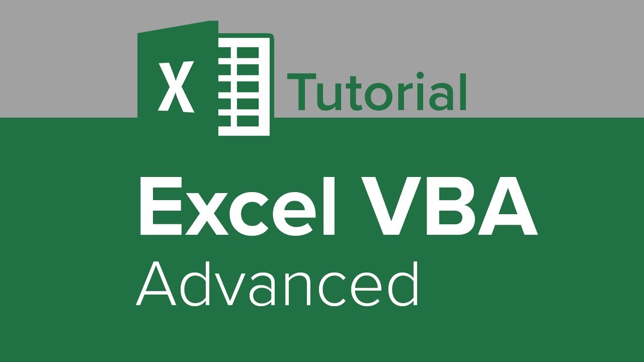 visual basic for applications tutorial excel