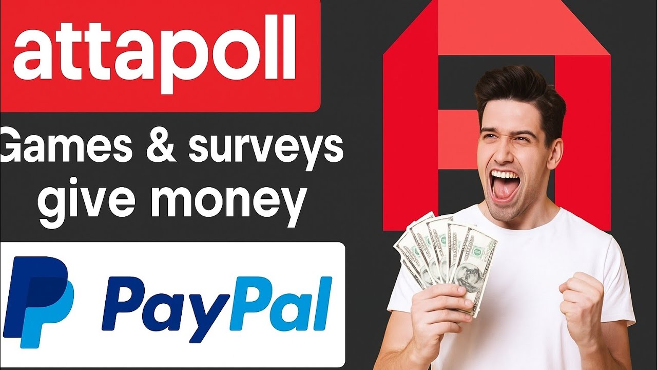 Attapoll App Get Paypal Cash By Completing Surveys - PlayToEarn App ( Full Review )
