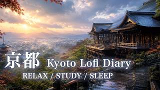 Kyoto Kiyomizudera Autumn Sunset | Relaxing Lo-fi Hip Hop for Study & Sleep