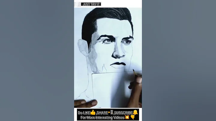 EASY WAY TO DRAW CRISTIANO RONALDO #cr7 #cr7fans #football #cristianoronaldo #shorts #short