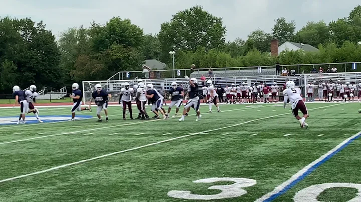 Chatham linebacker Stuart Garrett breaks up pass p...