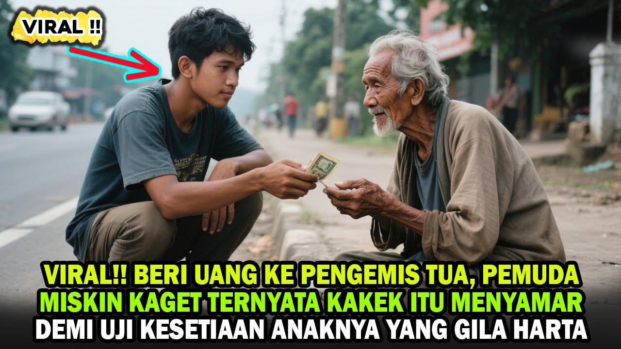 VIRAL!! PEMUDA MISKIN SYOK KAKEK PENGEMIS BERI UANG SEKOPER UNTUKNYA, TERNYATA BELIAU PENGUSAHA