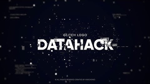 Apple Motion Template: Glitch Logo - Data Hack for Final Cut Pro X