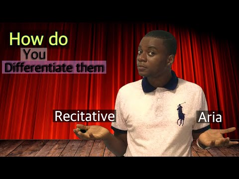 What is the difference between a Recitative and an Aria?