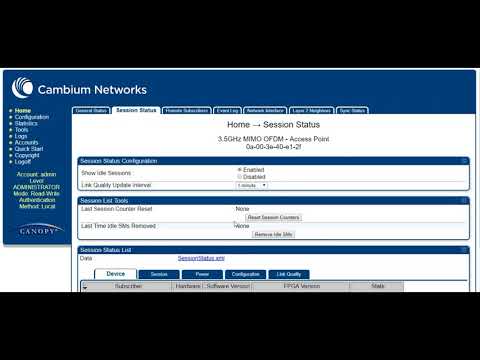 How to configure point to multipoint link by Cambium PMP 450