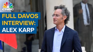 Watch CNBC's full Interview with Palantir CEO Alex Karp at Davos