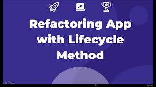 Refactoring App with Lifecycle Method - React JS Tutorial ( Lecture 31)