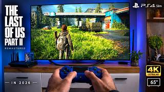 The Last of Us Part II On PS4 Slim + 65" 4K TV POV Impression