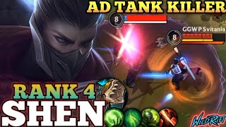 SHEN AMAZING SPLIT PUSH MECHANIC! BEST META BUILD - TOP 4 GLOBAL SHEN BY GGWP Svitania - WILD RIFT