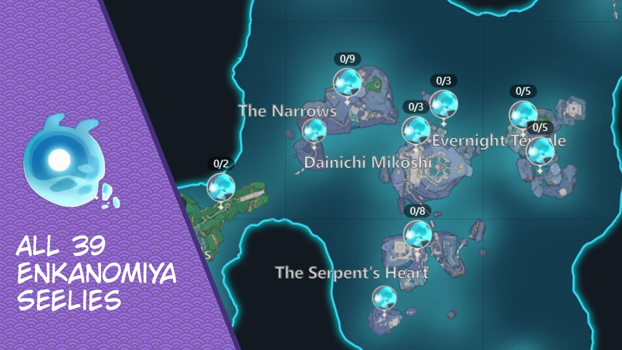 All 39 Enkanomiya Seelies Locations [Genshin Impact] YouTube