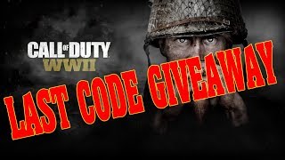Call Of Duty WWII STREAM!  - THE LAST FREE BETA CODE GIVEAWAY!