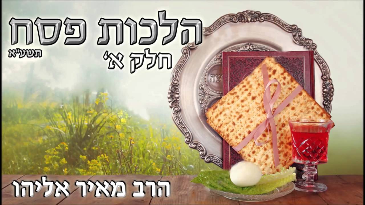 הרב מאיר אליהו - הלכות פסח חלק א'