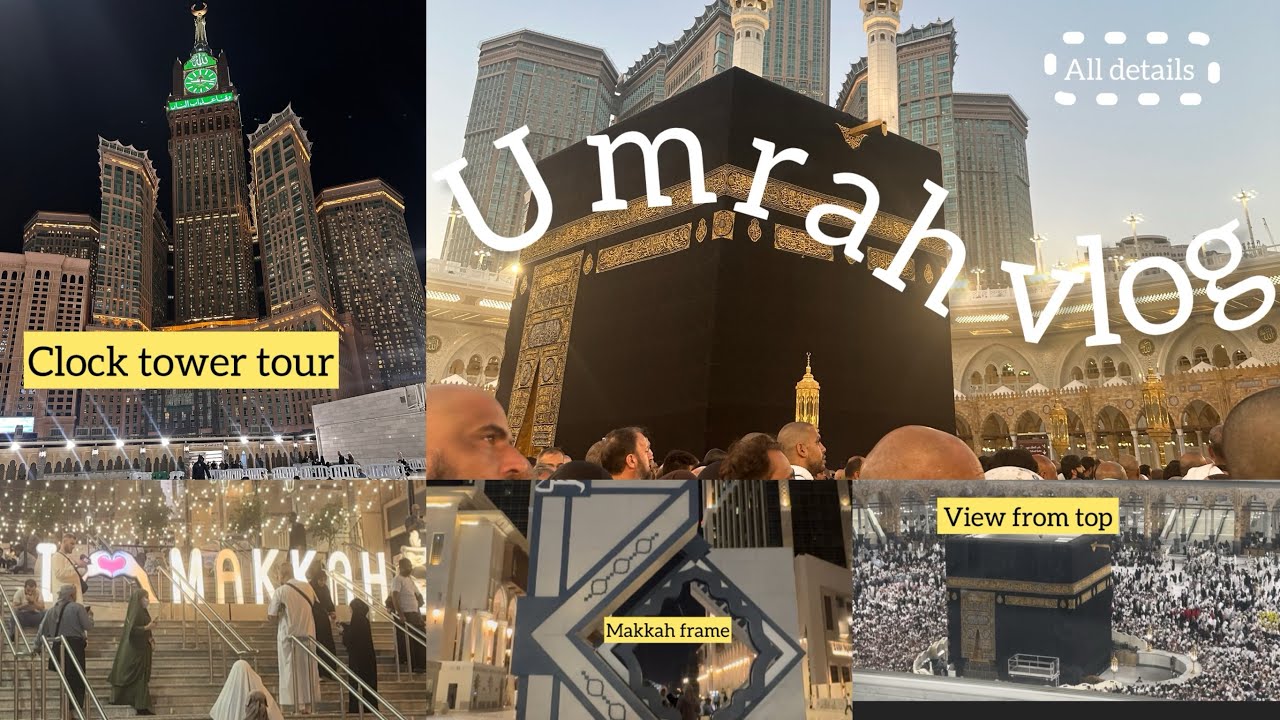 Umrah Vlog 2026 | Clock Tower Tour, Makkah Frame & Free Top View😍