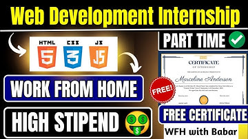 Part Time Internship Out 😍 | Web Development Internship | Work From Home | Certificate + Stipend🔥