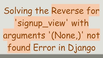 Solving the Reverse for 