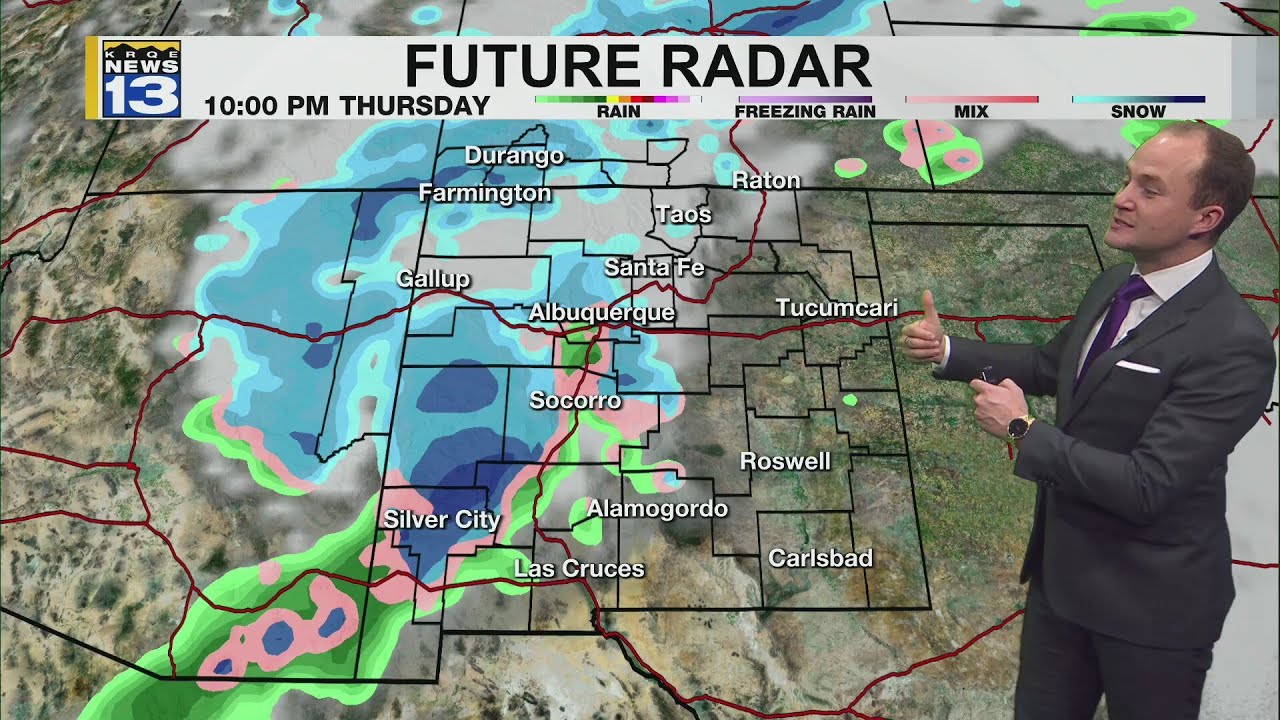 Snow, rain returns to New Mexico later this week - YouTube