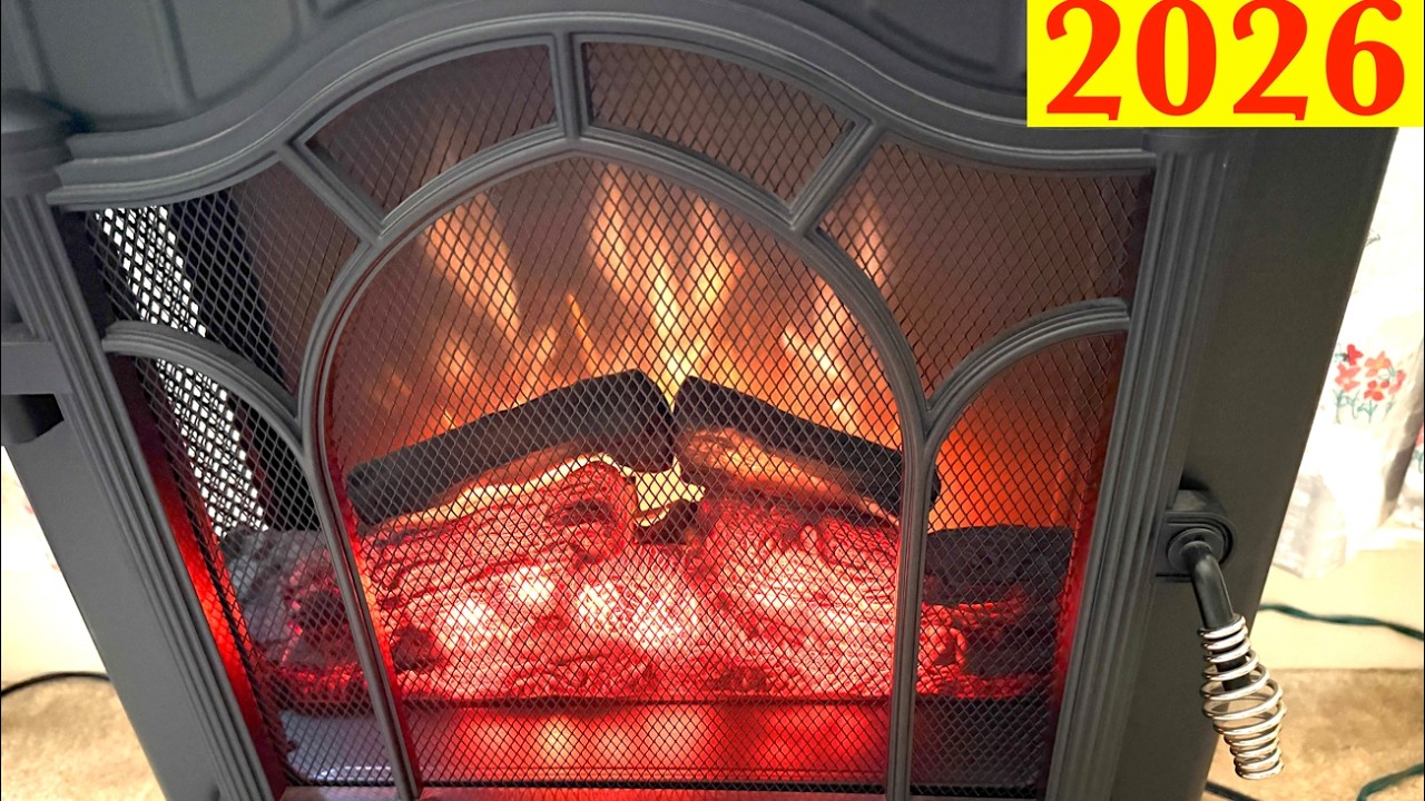 New 2021 Mainstays 3D Electric Stove with Infrared Quartz Heater Fireplace  Review by Skywind007 - YouTube
