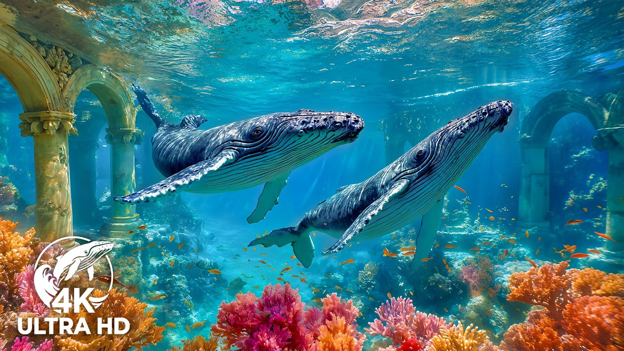 Real Underwater Cinematics in 4K Ultra HD —The Best 4K Sea Animals for Relaxation & Calming Music