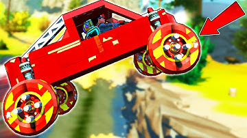 We Raced with Wheels that are Literally Explosives! - Scrap Mechanic Multiplayer Monday