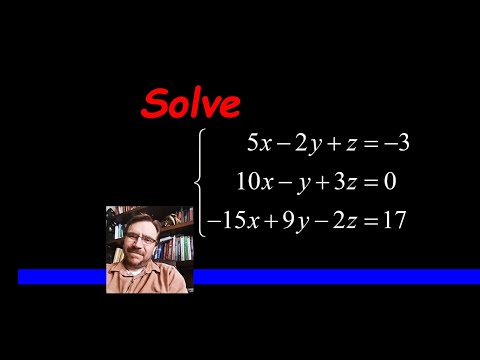 How to Solve Linear System 3x3 with Matrix - INCONSISTENT - No Solution