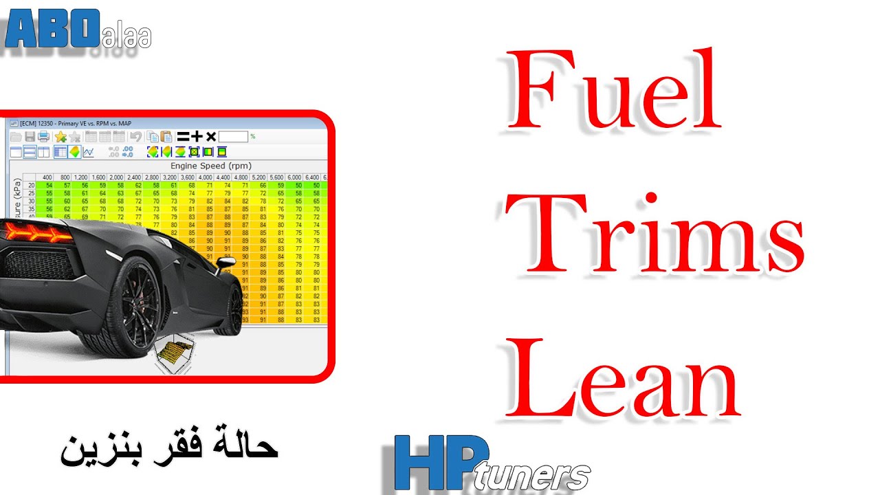Hp Tuners Fuel Trims Lean تعليم برمجة السيارات فيول تريمز حالة